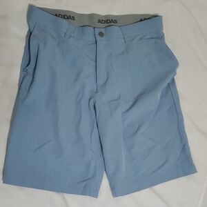 Adidas Men's Sky Blue Flat Front Shorts